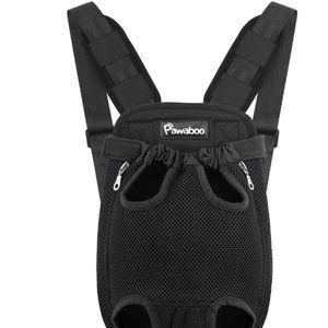 Pawaboo Pet Carrier Backpack, Adjustable Pet Front Cat Dog Carrier Backpack Trav